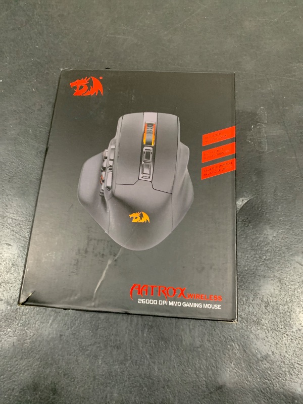 Photo 1 of Redragon M811 PRO Wireless MMO Gaming Mouse, 15 Programmable Buttons RGB Gamer Mouse w/Ergonomic Natural Grip Build, 10 Side Macro Keys, Software Supports DIY Keybinds & Backlit