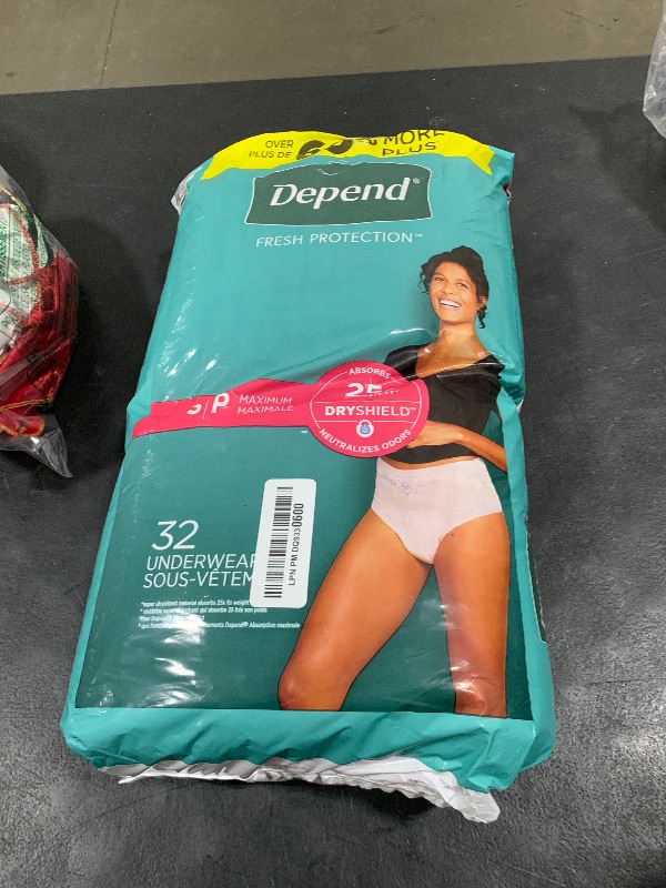 Photo 1 of Depend Fresh Protection Adult Incontinence & Postpartum Bladder Leak Underwear for Women, Disposable, Maximum, Small, Blush, 32 Count, Packaging May Vary