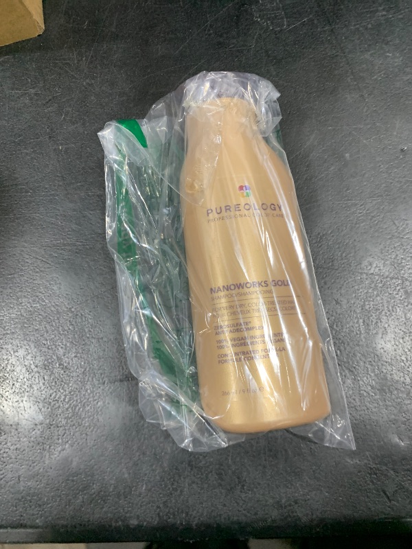 Photo 1 of Pureology Nanoworks Gold Shampoo | For Very Dry, Color-Treated Hair | Renews Softness & Shine | Sulfate-Free | Vegan- 9 Fl Oz