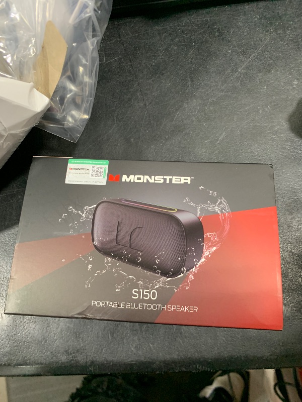 Photo 1 of Monster S150 Bluetooth Speaker, Strong Bluetooth 5.4, IPX7 Waterproof Wireless Speaker, Support Sulti-Channel Connection, HD Hands-Free Calling, Compact Design Bluetooth Speakers
