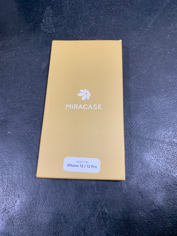 Photo 1 of Miracase Glass Series for iPhone 12/12 Pro - Full-Body Rugged Protective Case with Built-in 9H Tempered Glass Screen Protector and Camera Lens Protector - Glitter Clear