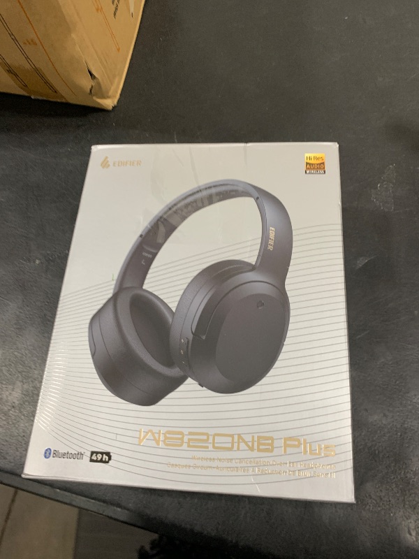 Photo 1 of Edifier W820NB Plus Hybrid Active Noise Cancelling Headphones - LDAC Codec - Hi-Res Audio Wireless & Wired - Fast Charge - 49H Playtime - Over Ear Bluetooth V5.2 Headphones- Black