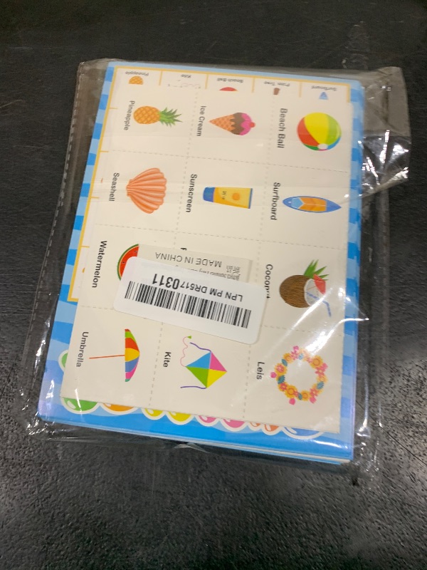 Photo 1 of jkhycf Summer Party Games Summer Bingo Game for Kids Pool Party Favors 24 Players Board Game Table Bingo Cards Game for Large Group Activities