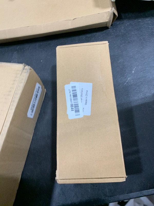 Photo 1 of MLOQI 6 Pack Black Heavy Duty Shelf Brackets, Brackets for Wood Shelve, 5mm Thick Floating Shelf Bracket Up to 50KG Capacity (6Inch)