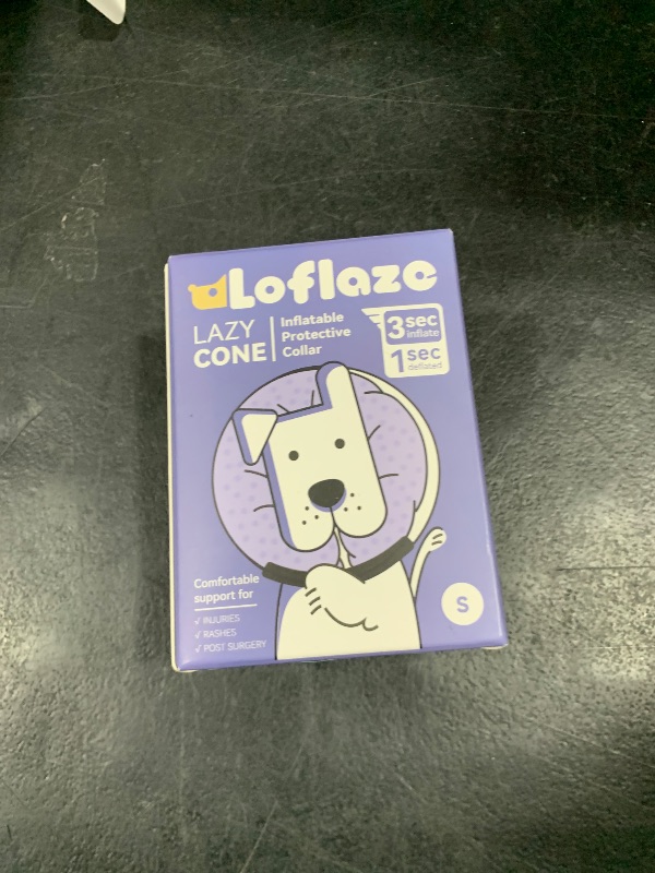 Photo 1 of Loflaze Soft Inflatable Dog Cone Collar for Small Medium Large Dogs - Neck Donut E Collar Alternative for Recovery After Surgery - Pink S