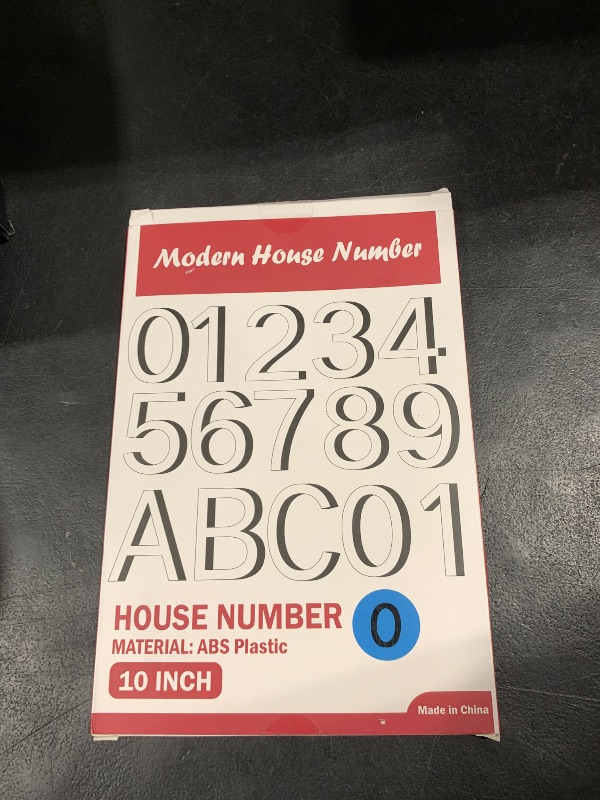 Photo 1 of IVERRA 10 Inch Black House Numbers for Outside, Large Floating Home Address Numbers, Modern Outdoor House Number for Wall Street Garage Gate (0)