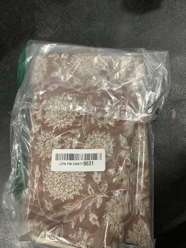 Photo 1 of Amor Virisso Floral Pillow Covers 18x18 Throw Pillow Covers Vintage Block Print Pillow Cover Neutral Couch Pillows for Living Room Farmhouse Decorative Accent Sofa Pillows, Brown
