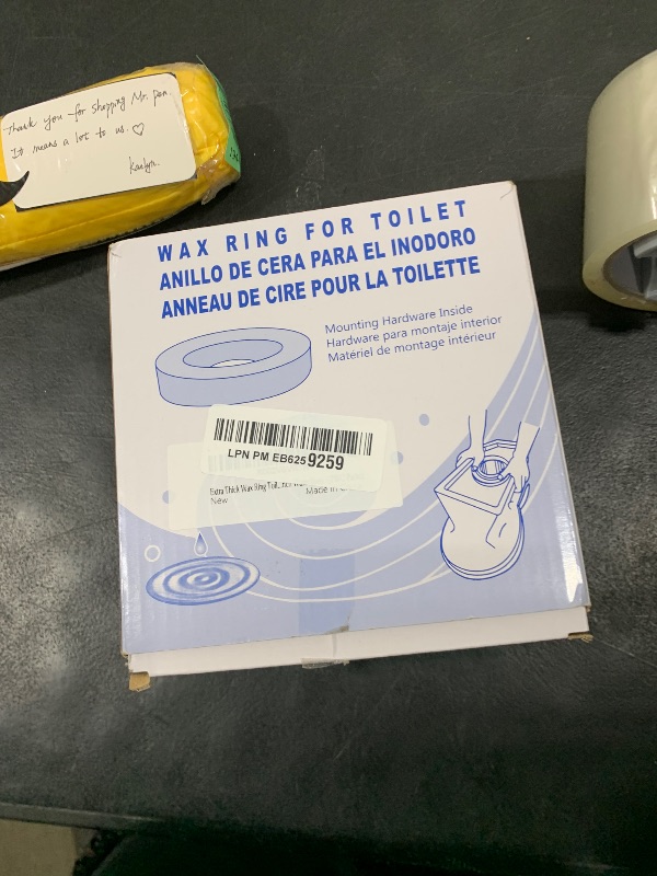 Photo 1 of boeemi Extra Thick Wax Ring Toilet,with Flange and Bolts for Reinstallation of the Toilet, Fits 3-inch or 4-inch Waste Lines(2 PCS)