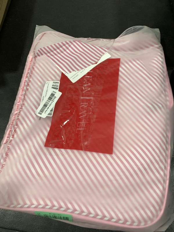 Photo 1 of LeanTravel Compression Packing Cubes for Travel Organizers with Double Zipper (6-Pack (2L+2M+2S), Pink Stripes)