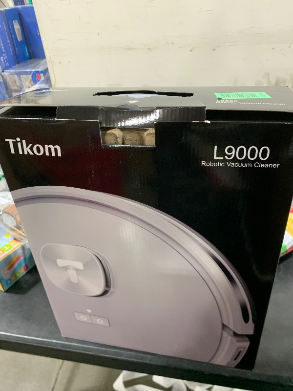 Photo 1 of Tikom Robot Vacuum and Mop with LiDAR Navigation L9000, 4000Pa Robotic Vacuum Cleaner, 150Min Max, Smart Mapping, Good for Pet Hair, Carpet, Hard Floor