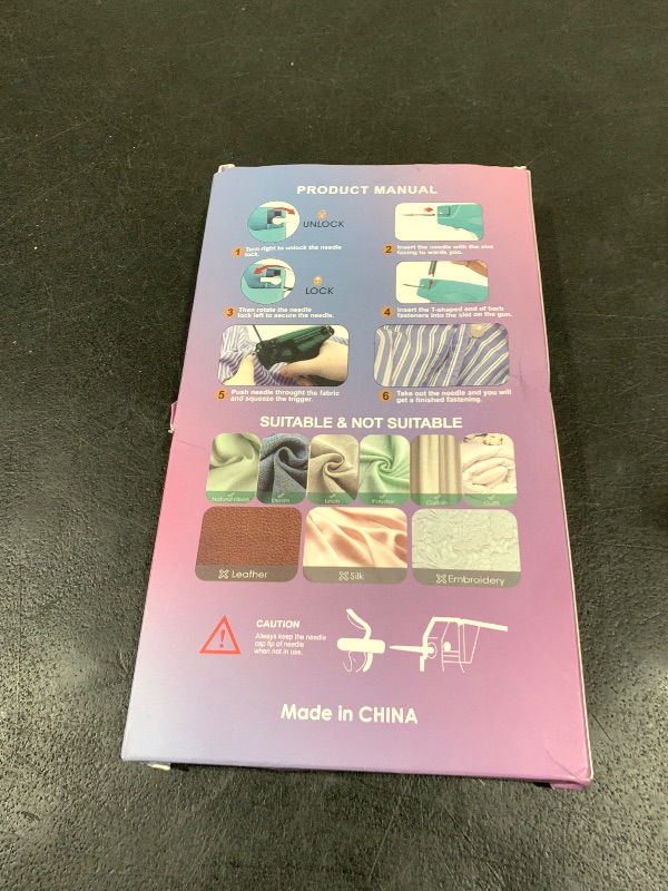 Photo 1 of Stitch  For Clothes, Mini Stitchy Sewing Gun, Handheld Tagging Gun for Quick Clothing Fixer, Includes 6 Needles, 2000 Black Fasteners, 2000 White Fasteners