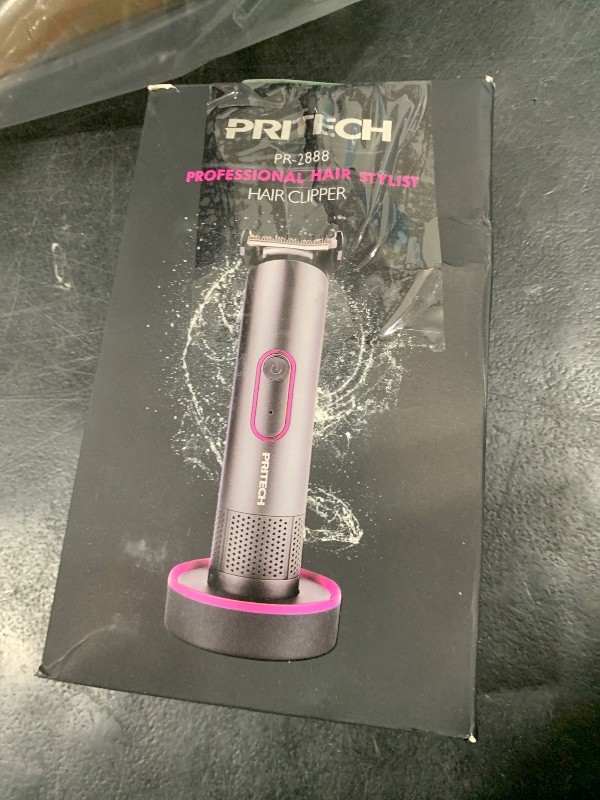 Photo 1 of PRITECH Beard Trimmer for Men - Rechargeable Men's Electric Trimmer & Razor, Cordless Body Groomer for Face, Neck, Groin & Manscaping, Includes Standing Charging Dock, Ideal Gift for Men, Gray