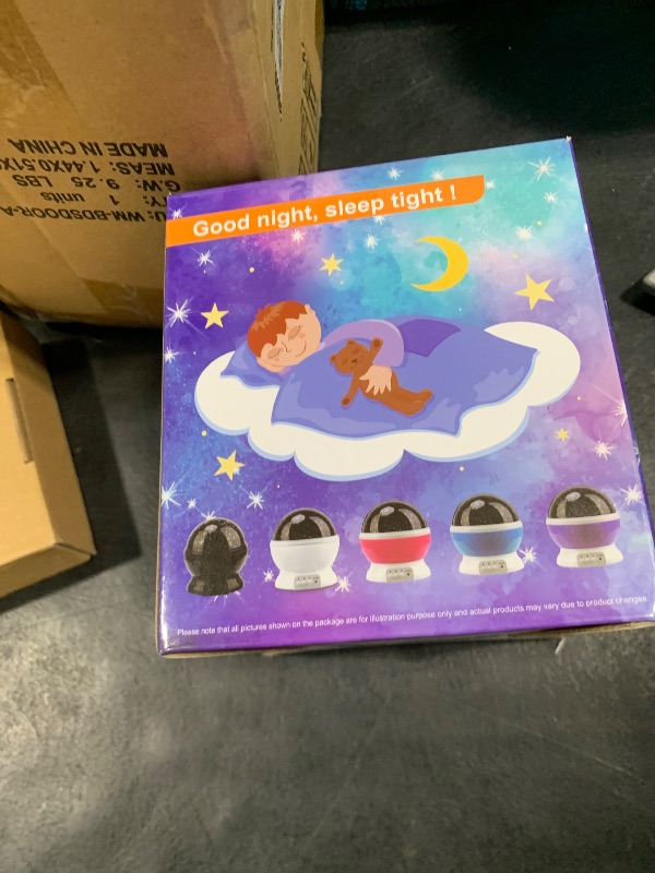 Photo 1 of MOKOQI Star Projector Night Lights for Kids, Birthday Gifts for 1-4-6-14 Year Old Girl and Boy, Projection Lamp for Kids Bedroom, Glow in The Dark Stars and Moon for Child Asleep Peacefully- Purple