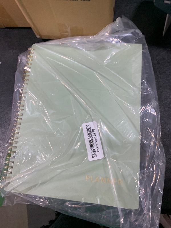 Photo 1 of SUNEE Academic Planner 2025-2026 Weekly and Monthly, July 2025-June 2026, 8.5"x11", Tabs, Note Pages, Pockets, Bookmark, Flexible Cover, Spiral Binding, Sage Green