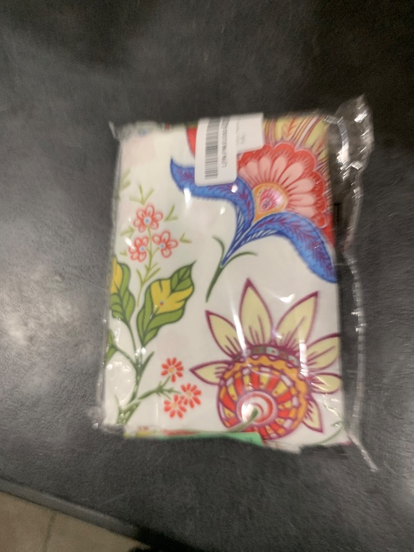 Photo 1 of Colorful Flowers Square Tablecloth 52×52 Inch Spring Summer Watercolor Floral Table Cloth Small Square Tablecloths Indoor Outdoor Washable Wrinkle Free Stain Resistant Waterproof Fabric Table Cover