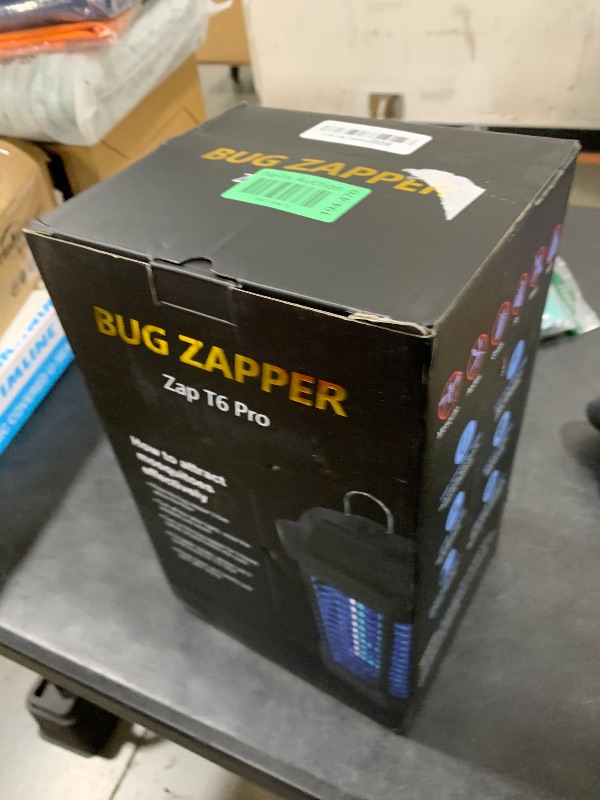 Photo 1 of GOOTOP Bug Zapper Outdoor, Mosquito Zapper, Electric Fly Zapper, Mosquito Killer, Fly Traps, 3 Prong Plug, Flying Insects Zapper Indoor Outdoor 90-130V, 4200V, ABS Plastic Outer (Black)