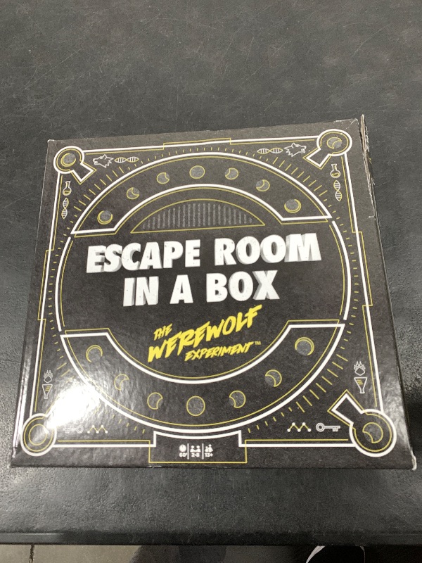 Photo 1 of Mattel Games Escape Room in a Box The Werewolf Experiment, Room Escape Group Game for Teens and Adults, with 19 2D and 3D Puzzles, Makes a Great Game for 13 Year Olds and Up