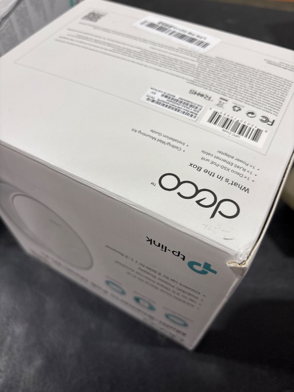Photo 1 of TP-Link Deco AX3000 PoE Mesh WiFi(Deco X50-PoE), Ceiling/Wall-Mountable WiFi 6 Mesh, Replacing WiFi Router, Access Point and Range Extender, PoE-Powered, 2 PoE Ports(1 x 2.5G, 1 x Gigabit), 1-Pack