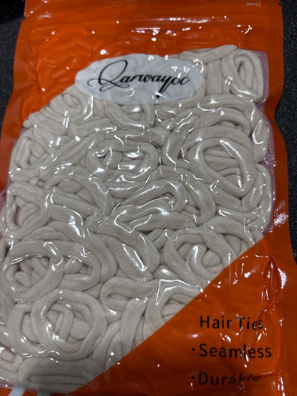 Photo 1 of Qarwayoc Blonde Toddler Hair Ties, Seamless Baby Girl Hair Bands No Damage, Cotton Girls Hair Ponytail Holders and Small Kids Elastic Holders No Crease, Blond