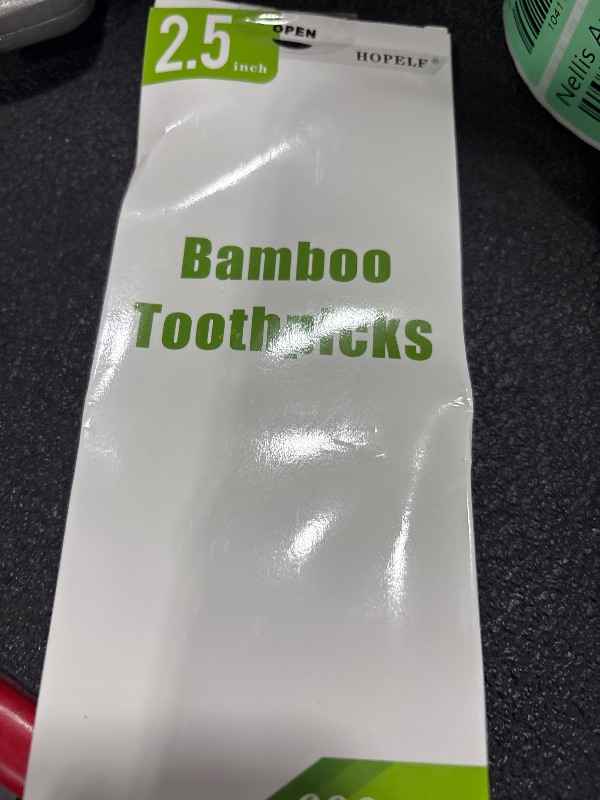 Photo 1 of 600 Count Bamboo Toothpicks for Teeth Cleaning, Appetizer, Olive, Barbecue, Fruit, Double-Points Wooden Toothpick.