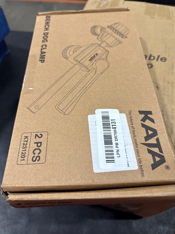 Photo 1 of KATA 2 Pack Bench Dogs Clamps Woodworking 3/4", Dog Hole Clamp for Work Bench, Up to 155 Lbs Clamping Force, Quick Clamp and Release Wood Clamps for 19mm Bench Dogs