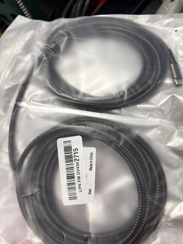 Photo 1 of USB C Extension Cable 20ft, Upgraded USBC Extender 100W Charging 4K@60Hz Display Male to Female Braided Cord USB3.2 Gen2 for Laptop Tablet Mobile Phone and More Type C Device