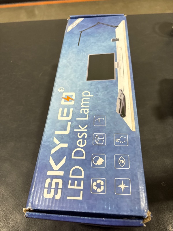 Photo 1 of SKYLEO Led Desk Lamp - 31.5" Desk Light - 5 Color Modes X 11 Brightness Levels - Adjustable Swing Arm - Timmer & Memory Function - 12W Study Lamp - White