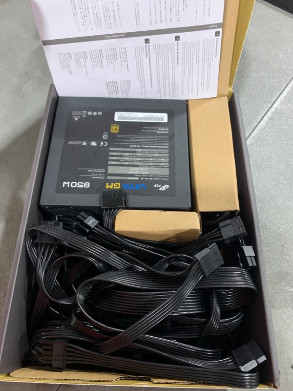 Photo 1 of FSP VITA GM 850W Power Supply, 80 Plus Gold, ATX 3.1/PCIe 5.1, Full Modular (VITA-850GM)