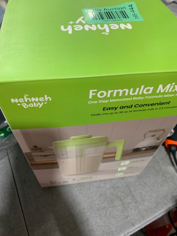 Photo 1 of Electric Formula Pitcher, 36 oz Baby Formula Mixing Pitcher, Automatic Baby Formula Mixer, Bidirectional Stirring Breastmilk Pitcher, Locking Lid Smooth Formula Maker Milk Storage for Fridge?White)