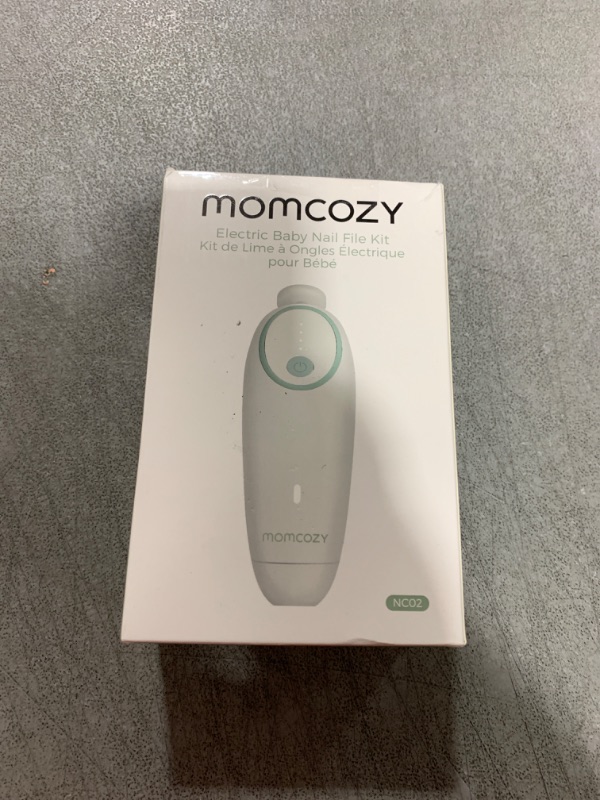 Photo 1 of Momcozy Baby Nail File Electric, Gentle Baby Nail Trimmer Electric Rechargeable, Baby Nail Clipper Electric, 7 Grinding Head Replacement Pads