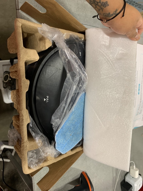 Photo 1 of Robot Vacuum and Mop, 2 in 1 Robotic Vacuum Cleaner with Schedule, App/Voice, Slim Mopping Vacuum Robot with Watertank and Dustbin, Self-Charging, Easy of Use, Ideal for Hard Floor, Pet Hair, Carpet