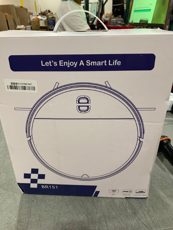 Photo 1 of Robot Vacuum and Mop Combo, 2-in-1 Mopping Robot Vacuum Cleaner with 2300Pa Suction, 2.87'' Slim Design, Wi-Fi/App/Voice Control, 3D Obstacle Avoidance&Self-Charging for Hard Floors, Carpets, Pet Hair