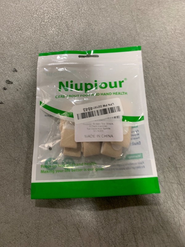 Photo 1 of Niupiour Fabric Hammer Toe Wraps, 8 Pack of Toe Bandages Protectors, Toe Corrector for Overlapping Toes, Toe Splints for Crooked Toes, Curled Toes, Bent Toes and Broken Toes