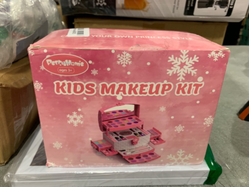 Photo 1 of PERRYHOME Kids Makeup Set for Girl 56 Pcs Washable Real Cosmetic, Non-Toxic Frozen Toys Toddler Makeup Kit, Princess Dress up Christmas & Birthday Girl Gift for 3 4 5 6 7 8 9 10 11 12 Year Old Girls