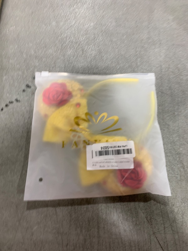 Photo 1 of YUNISS Mouse Ear Headbands,Sparkle Mouse Ears Headband for Women Girls Cartoon Princess Costume Cosplay Decoration(belle)