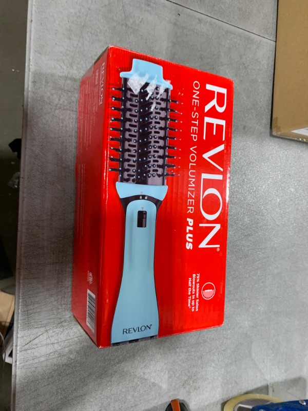 Photo 1 of REVLON One Step Volumizer Plus Hair Dryer and Styler | More Volume, Less Damage, and More Styling Control for Easy and Fast Salon-Style Blowouts, Plus Travel Friendly (Mint)