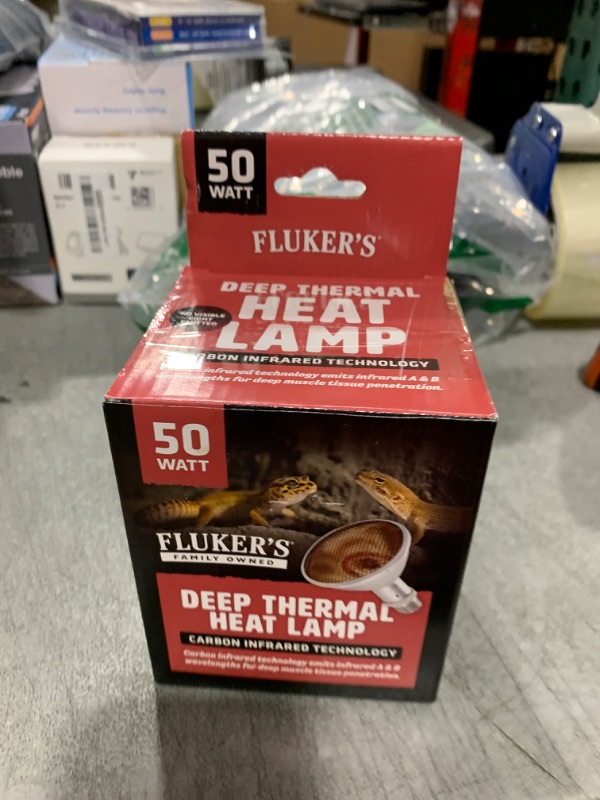 Photo 1 of Fluker's Deep Thermal Heat Lamp for Reptiles with Carbon Infrared Technology, for All Reptile Tanks, Great for Basking, 50 Watt