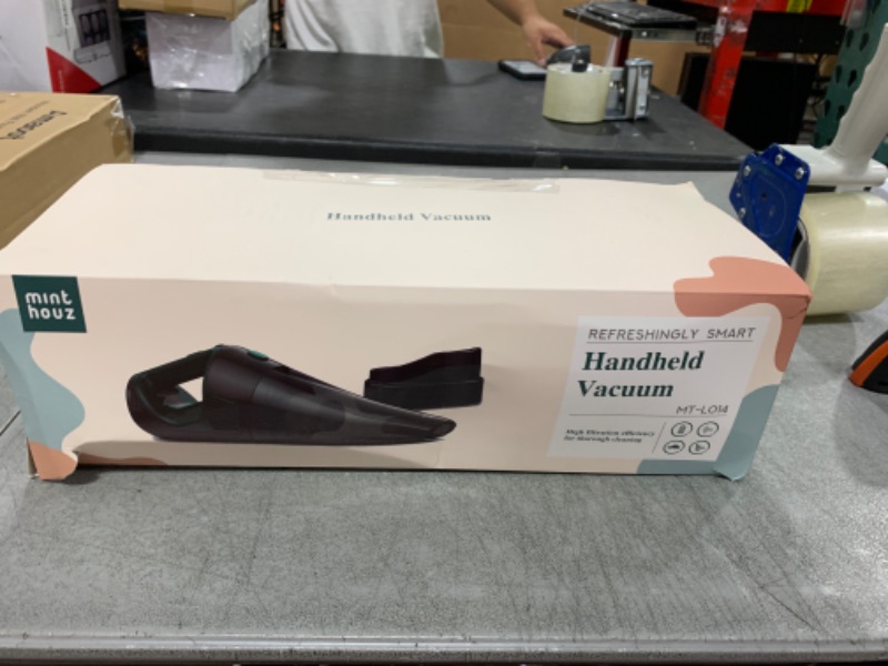 Photo 1 of Minthouz Handheld Vacuum Cordless, Strong Suction Car Vacuum Cleaner with LED Light, Long Runtime Hand Vacuum Cordless Rechargeable, Hand Held Vac with Charging Base for Home/Car/Pet/Office