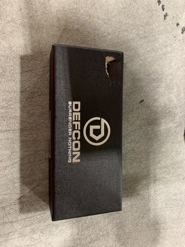 Photo 1 of DEFCON Ultra Lite Series Folding Pocket Knife, 3.15" 14C28N Blade, 4" Handle, 2 oz overall weight, Axis Locking Mechanism, G10 Scale Handle, Pocket Clip, EDC (Black Clip Point)