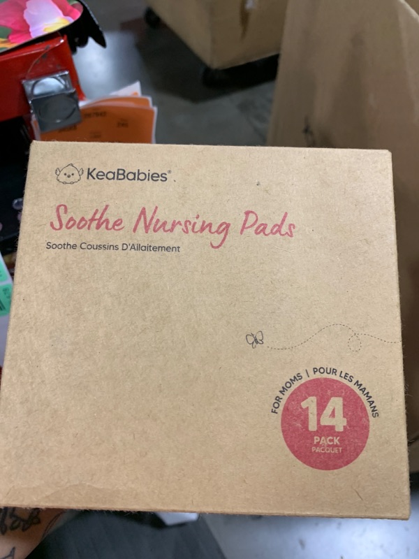Photo 1 of Reusable Nursing Pads for Breastfeeding, 14-Pack - 4-Layers Viscose Derived from Bamboo Nursing Pads, Breastfeeding Pads, Washable Breast Pads, Absorbent Maternity Pads,Nipple Pads (Cool Gray,L 4.8")