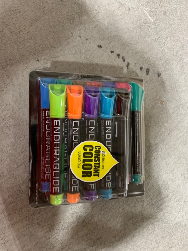 Photo 1 of Quartet Dry Erase Markers, Whiteboard Markers, Chisel Tip, EnduraGlide, White Board Dry Erase Pens for Teachers, Home, School & Office Supplies, Assorted Colors, 12 Pack (5001-18MA)