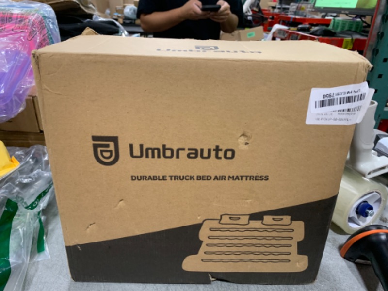 Photo 1 of Uncle elk Truck Bed Air Mattress for Full Size 6.5ft Truck Beds, Inflatable Pickup Air Mattress for Chevrolet Silverado, Dodge Ram, Ford, with Air Pump, 2 Pillows, Carry Bag, Grey