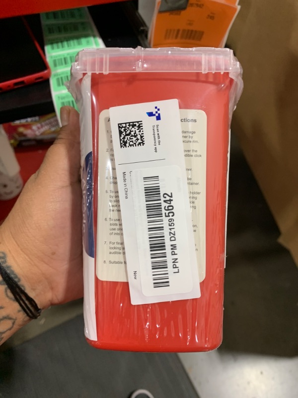 Photo 1 of Alcedo Sharps Container for Home Use 1 Quart (1-Pack) | Biohazard Needle and Syringe Disposal | Small Portable Container for Travel and Professional Use