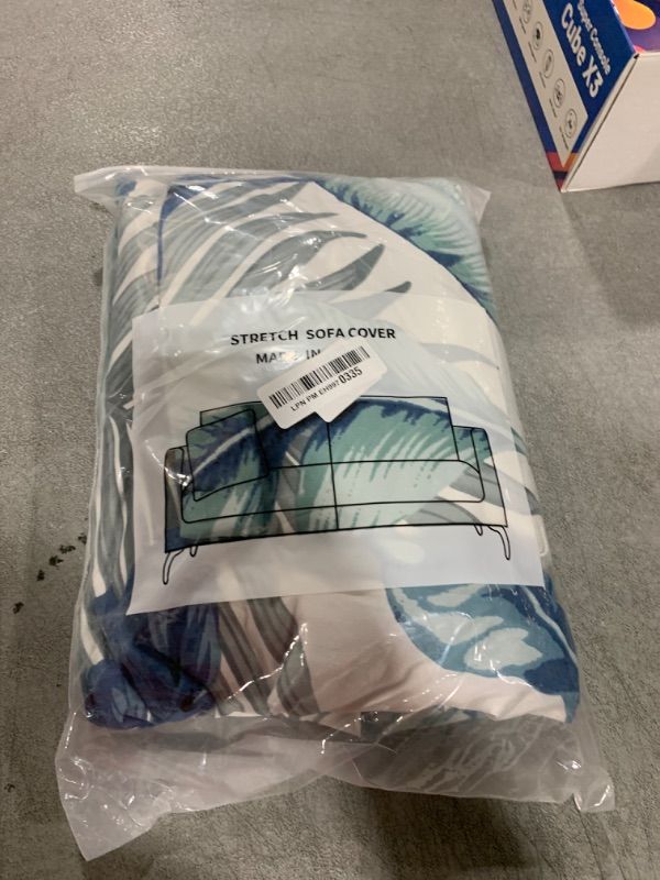Photo 1 of HOOBUY Printed Sofa Cover Stretch Couch Covers Sofa Slipcovers for 2 Cushion Couch and Loveseat with Two Free Pillow Case 01#(2 Seater/Loveseat)