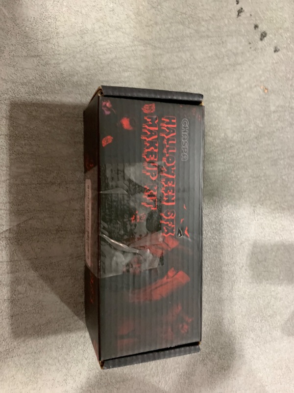 Photo 1 of CHASPA Halloween Liquid Latex Special Effects SFX Makeup Kit - Scar Wax + 2 Btl Liquid Latex + 2 Btl Fake Blood + Spatula Tool + 2Pcs Stipple Sponge + 4Pcs Makeup Sponges + Cotton Swabs