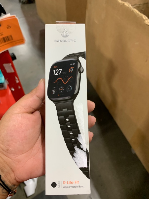 Photo 1 of Bandletic Magnetic Silicone Watchband Compatible with Apple Watch Bands for Men 44mm 45mm 46mm 49mm 42mm Women, Sport Strong Magnets Strap for iWatch Series 10 9 Ultra 2 SE 8 7 6 5 4 3 1, Black