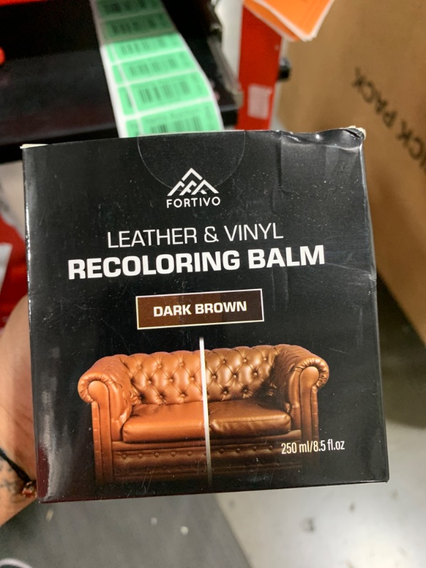 Photo 1 of FORTIVO Leather Recoloring Balm, Color Restorer, Scratch Remover, Couch Paint and Repair, Leather Balm for Couches