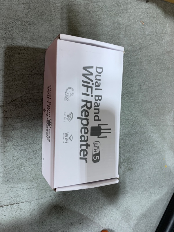 Photo 1 of WiFi Extender with Ethernet Port, Covers Up to 12880 Sq.ft and 105 Devices, WiFi Extender Signal Booster with Dual Band 5GHz/2.4GHz, Long Range WiFi Repeater for Home, WiFi Booster Extender