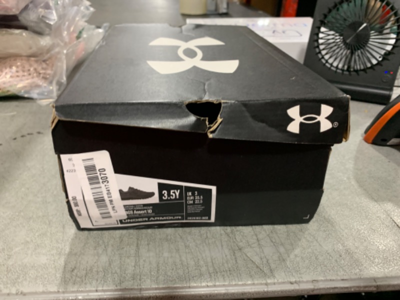 Photo 1 of Under Armour Boys' Grade School Assert 10, (002) Black/Black/Black, 3.5, US