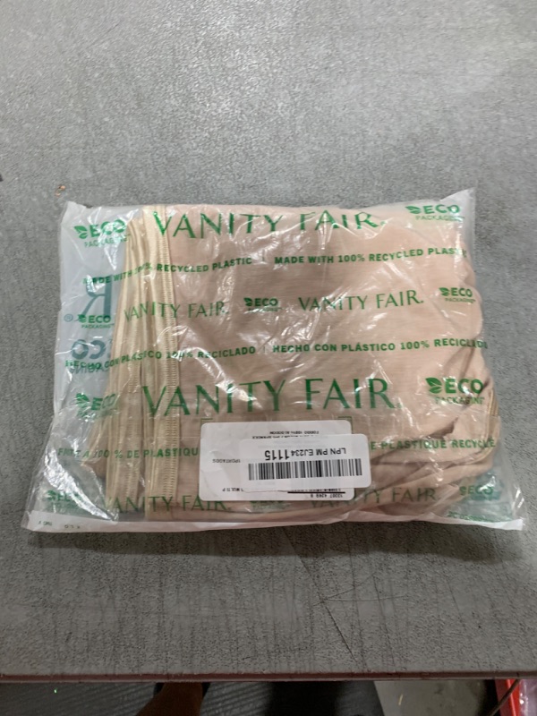 Photo 1 of Vanity Fair womens Illumination Hi Cut Panties (Regular & Plus Size) Briefs, 3 Pack - Rose Beige, 8 US